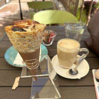 Brown Butter - Crème Brûlée Crepe & a Hot Latte - Desserts Near Me - Danville, California Brown Butter - Crème Brûlée Crepe & a Hot Latte - Desserts Near Me - Danville, California