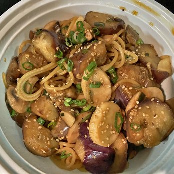 Hay Sushi - Japanese Eggplant & Mushroom Pasta - very flavourful with big tender pieces of eggplant & different kinds of mushrooms, definitely get this! - Japanese Near Me - Toronto, Ontario Hay Sushi - Japanese Eggplant & Mushroom Pasta - very flavourful with big tender pieces of eggplant & different kinds of mushrooms, definitely get this! - Japanese Near Me - Toronto, Ontario