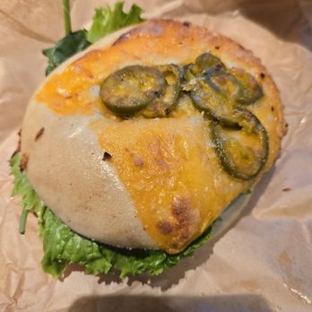 Einstein Bros. Bagels - Garden Avacado on Cheddar Jalapeño - Breakfast & Brunch Near Me - Richmond, Texas Einstein Bros. Bagels - Garden Avacado on Cheddar Jalapeño - Breakfast & Brunch Near Me - Richmond, Texas