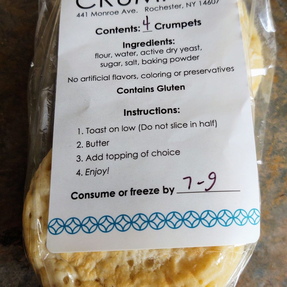 CRUMPETS - 4 pack of greatness! $6 - Cafes Near Me - Rochester, New York