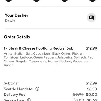 Subway - the order section on the iphone - Sandwiches Near Me - Seattle, Washington Subway - the order section on the iphone - Sandwiches Near Me - Seattle, Washington