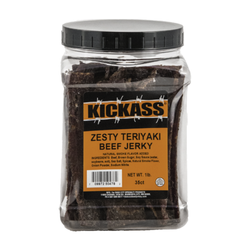 Kickass Beef Jerky - Zesty Teriyaki Beef Jerky Tub