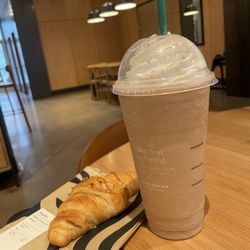 Starbucks - Pumpkin spice Frappuccino with a croissant $10.40
