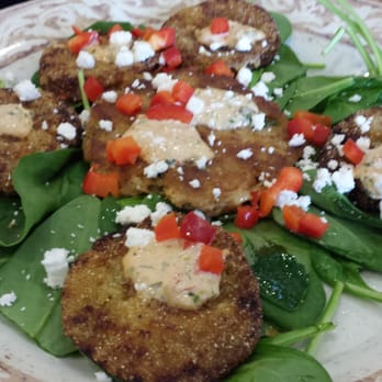 Another Broken Egg Cafe - Fried green tomatoes appetizer - Breakfast & Brunch Near Me - Indianapolis, Indiana