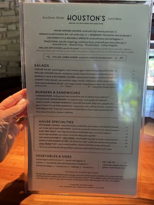 Menu photo 1 Houston's Restaurant Boca Raton, FL Menu photo 1 Houston's Restaurant Boca Raton, FL