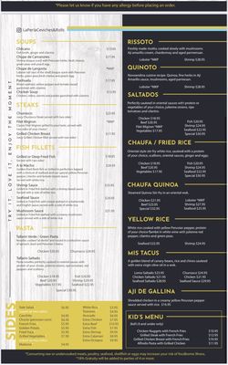 Menu photo 3 La Perla Ceviches and rolls Weston, FL Menu photo 3 La Perla Ceviches and rolls Weston, FL