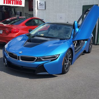 Film Clinic Plus - BMW I8 with clean lines and fresh tint! Ceramic tint was used on this car, which reduces the heat by 60-80%, - Home Window Tinting Near Me - Silver Spring, Maryland