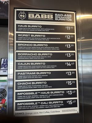 Menu photo 4 Bad - Ass Breakfast Burritos Thousand Oaks, CA