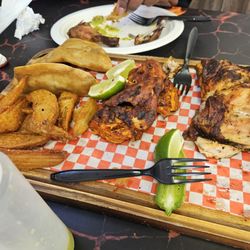 King Pollo - Chicken plate with there amazing sauce Zarandeado!!!!!