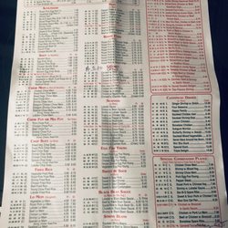 Chinese Garden Zheng - Menu