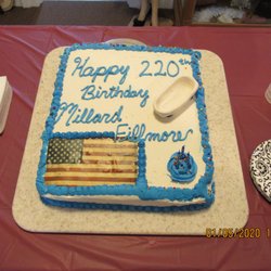 Moravia Republican Register - Birthday cake for Millard Fillmore