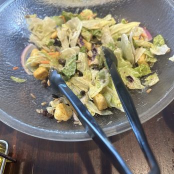 Strings Italian Cafe - Salad for 2 - we already had dug in a bit . - Italian Near Me - Modesto, California Strings Italian Cafe - Salad for 2 - we already had dug in a bit . - Italian Near Me - Modesto, California