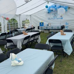 Brincolines Hernandez - 20x32 Canopy with tables and chairs.
