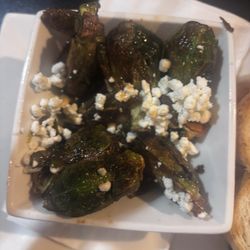 Chat-A-Whyle - Hot Honey Roasted Brussel Sprouts w/ Goat Cheese