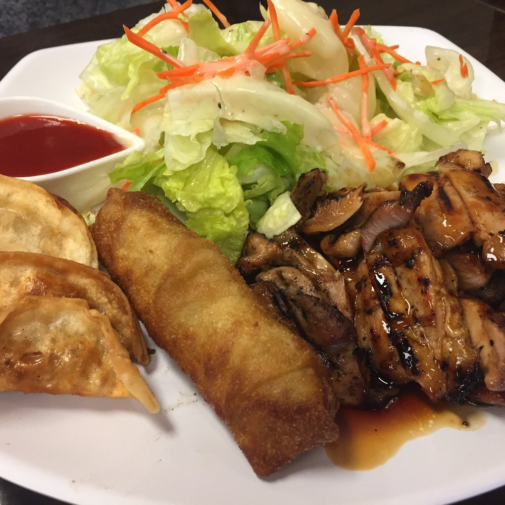 Ohana Teriyaki - Special menu no.1. Teriyaki chicken + gyoza +spring rolls and salad! No carbs! Yum! - Japanese Near Me - Bothell, Washington Ohana Teriyaki - Special menu no.1. Teriyaki chicken + gyoza +spring rolls and salad! No carbs! Yum! - Japanese Near Me - Bothell, Washington