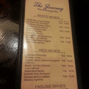 The Journey - Wine menu - Buffets Near Me - Indianapolis, Indiana The Journey - Wine menu - Buffets Near Me - Indianapolis, Indiana