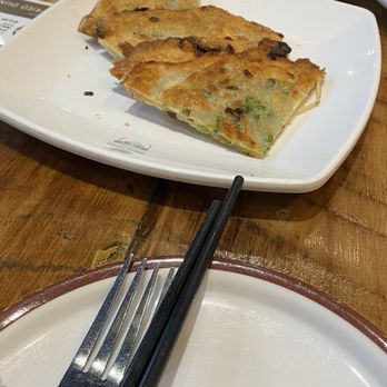 Uncle Panda Dumpling & Noodle House - Scallion 2 Piece Fried Pancake with Chives and Egg - Noodles Near Me - Glendale, Arizona Uncle Panda Dumpling & Noodle House - Scallion 2 Piece Fried Pancake with Chives and Egg - Noodles Near Me - Glendale, Arizona