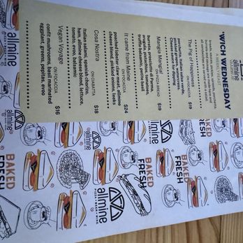 allmine - Special Wednesday menu - Pizza Near Me - Oceanside, California