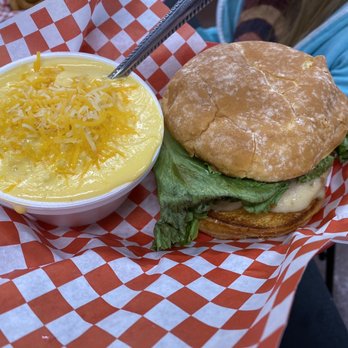 Chill Grill - Teriyaki burger with a side of mac-n-cheese - American Near Me - Rock Springs, Wyoming