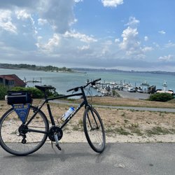 Biking on Peaks island