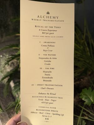 Menu photo 6 Alchemy Choose Thy Poison San Diego, CA