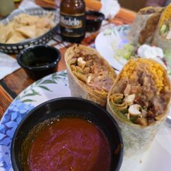 La Cabana Taqueria Y Tortilleria - Two specials of the night... Forgot the name of the burritos