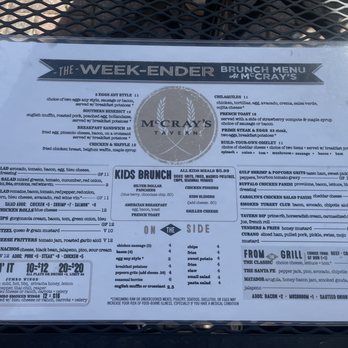 McCray's Tavern - Brunch Menu - American Near Me - Smyrna, Georgia McCray's Tavern - Brunch Menu - American Near Me - Smyrna, Georgia