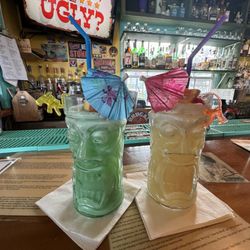 Blue Eyed Crab Caribbean Grill & Rum Bar - Hawaiian Shirt (left) & The Funky Monkey (right)