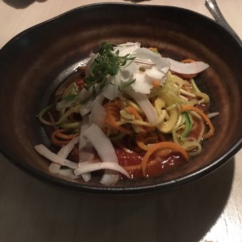 Table 28 - Vegetable spaghetti - New American Near Me - Little Rock, Arkansas Table 28 - Vegetable spaghetti - New American Near Me - Little Rock, Arkansas
