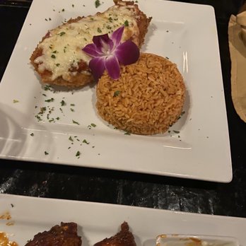 Boga Latin Cuisine - Parmesan Chicken Breast with Yellow Rice Sub - Latin American Near Me - Norcross, Georgia Boga Latin Cuisine - Parmesan Chicken Breast with Yellow Rice Sub - Latin American Near Me - Norcross, Georgia