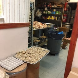 New China Restaurant - What's crawling on that pile of raw chicken?