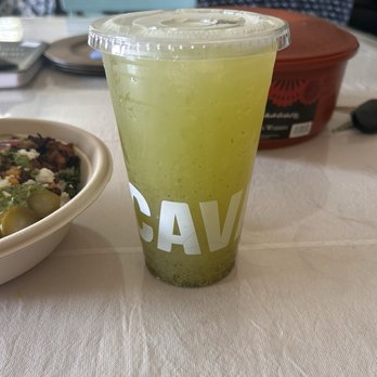 CAVA - Cucumber mint limeade - Mediterranean Near Me - New Braunfels, Texas