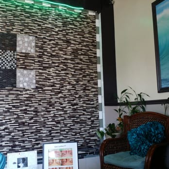 Nail Paradise Too - Waiting area large wall fountain comfortable seating. - Nail Salons Near Me - Pompano Beach, Florida