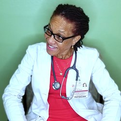 Dr Paul Memorial Medical Center - Dr. Mezia Azinge at the Woodland Hills Clinic.