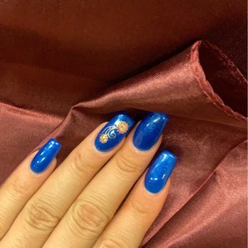 Forever Nail - Metalíc royal blue + sticker - Nail Salons Near Me - Wenatchee, Washington Forever Nail - Metalíc royal blue + sticker - Nail Salons Near Me - Wenatchee, Washington