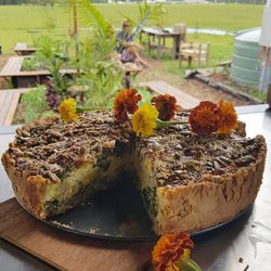 The Paddock Project - Fresh baked spinach and pumpkin GF quiche