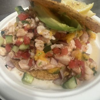 Ensenada's Surf N Turf Grill - ONE mango ceviche tostada. - Tacos Near Me - Fullerton, California Ensenada's Surf N Turf Grill - ONE mango ceviche tostada. - Tacos Near Me - Fullerton, California