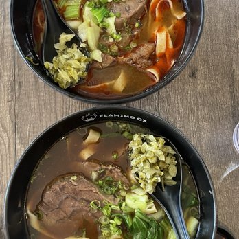 Flaming Ox - Mala Beef Noodle Soup & Traditional Beef Noodle Soup with Thick Noodles - Taiwanese Near Me - San Jose, California Flaming Ox - Mala Beef Noodle Soup & Traditional Beef Noodle Soup with Thick Noodles - Taiwanese Near Me - San Jose, California