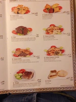 Menu photo 2 Aladdin Barcelona, B