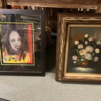 Scranberry Coop - I'm not sure but I think the one on the left must've been inspired by Basquiat - Antiques Near Me - Andover, New Jersey