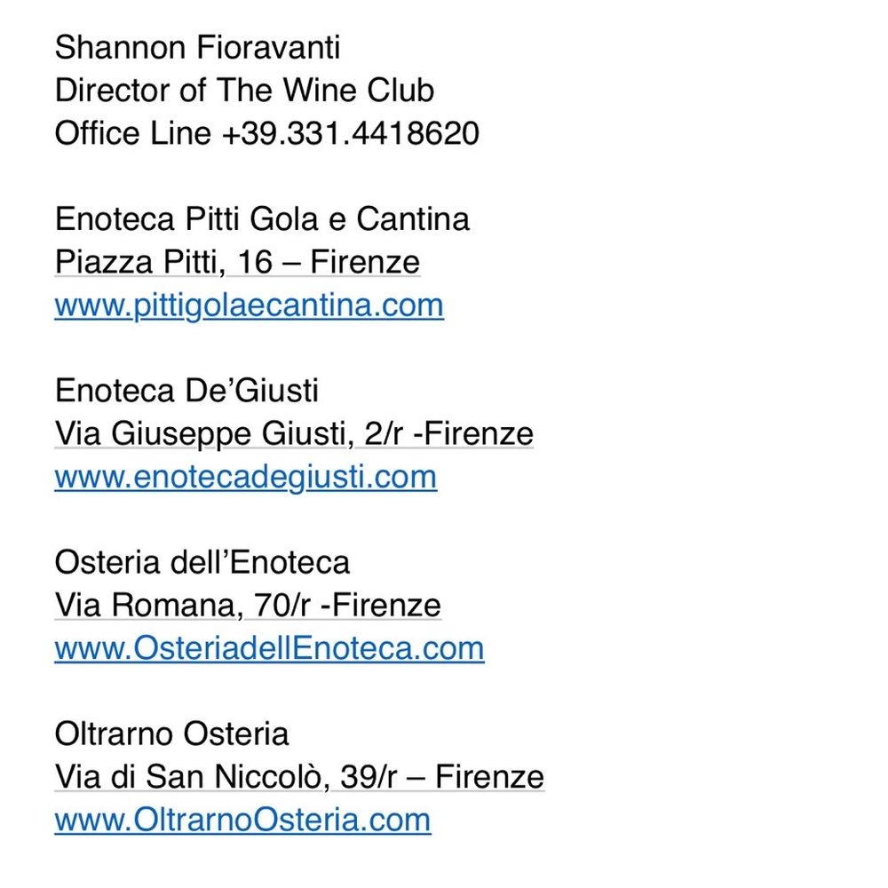 Enoteca Pitti Gola e Cantina - Email proof - Wine Bars Near Me - Florence, FI