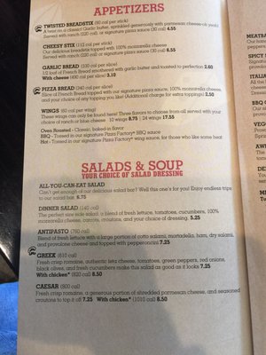 Menu photo 5 Pizza Factory Dayton, NV