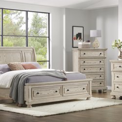GRW Furniture - Master bedroom set in ash finish