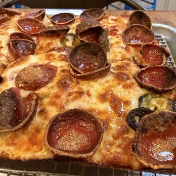 Square Pie Guys - San Francisco - Pepperoni and jalapeño pizza - Pizza Near Me - San Francisco, California Square Pie Guys - San Francisco - Pepperoni and jalapeño pizza - Pizza Near Me - San Francisco, California