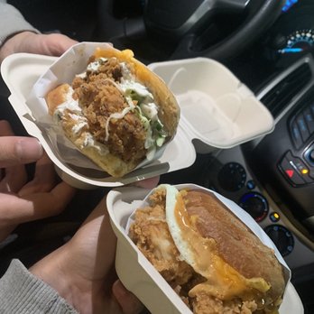 Birdies - Birdies Breakfast Sandwich with Egg and Bacon and Birdies Original - Donuts Near Me - Los Angeles, California Birdies - Birdies Breakfast Sandwich with Egg and Bacon and Birdies Original - Donuts Near Me - Los Angeles, California