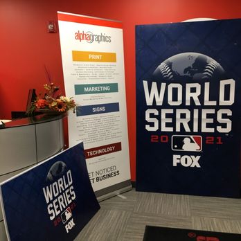 AlphaGraphics - Brave's World Series Signage - Printing Services Near Me - Smyrna, Georgia