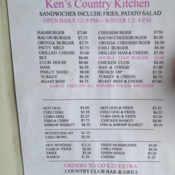 Country Grill - The menu - Bars Near Me - Klamath, California