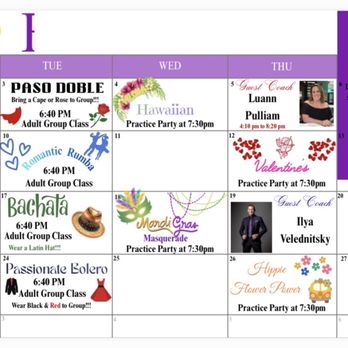 Fred Astaire Dance Studio - Our February Calendar with all the events in the studio - Dance Studios Near Me - Phoenix, Arizona Fred Astaire Dance Studio - Our February Calendar with all the events in the studio - Dance Studios Near Me - Phoenix, Arizona