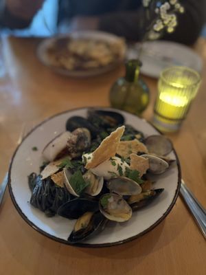 Photo of Gumba - Portland, OR, US. Squid ink Spaghettini