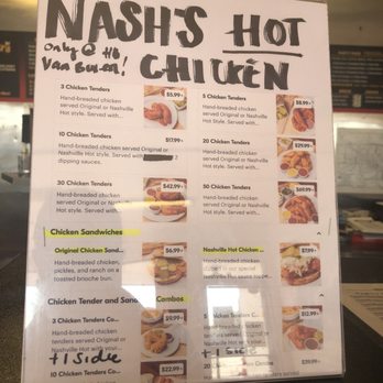 Honey Bear's BBQ - In person menu Nash's hot chicken - Barbeque Near Me - Phoenix, Arizona